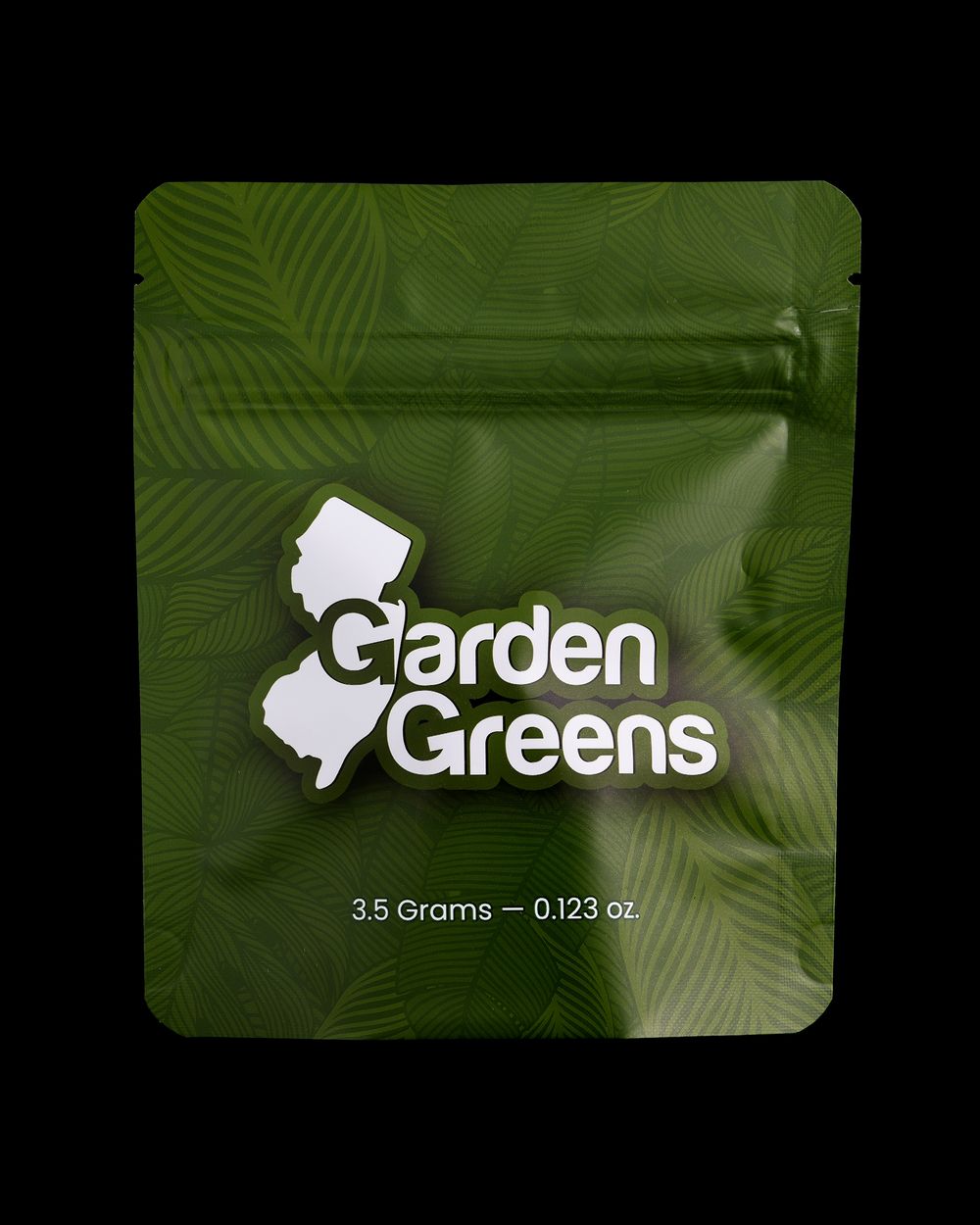 3.5G Flower in Garden Greens packaging